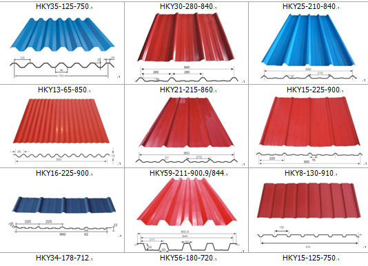 Sertifikasi CE 840 IBR Baja Warna Logam Atap Lembar Mesin Roll Forming