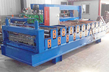 Cina CE Double Layer Roll Forming Machine, Mesin Roll Rolling Form Trapesium pemasok