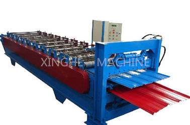 Cina PPGI Steel Double Layer Roll Membentuk Mesin Untuk Pembuatan Panel Dinding Pabrik pemasok