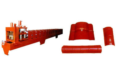 Cina Industri Ridge Cap Roll Pembentukan Mesin, Roofing Sheet Roll Forming Machine pemasok