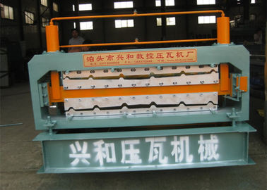 Cina Automatic Double Deck Roll Membentuk Mesin Untuk Membuat Panel Atap Baja pemasok