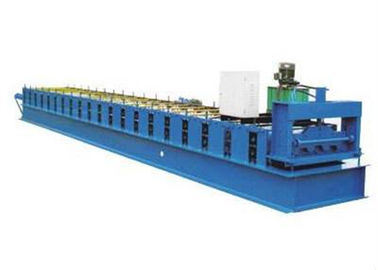 Cina Lantai Logam Decking Sheet Roll Forming Machine Dengan Kecepatan Kerja 10 - 12m / Min pemasok