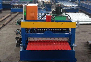 Cina 380V Corrugated Roll Rolling Machine untuk Lapisan Lebar 850mm pemasok