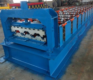 Cina 15KW Floor Deck Roll Forming Machine Untuk Konstruksi Bangunan Logam Struktural pemasok