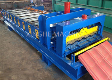 Cina Lapisan Lapisan Tile 828 Roll Panel Cold Roll Forming Mach / Roll Forming Equipment pemasok