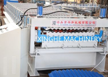 Cina Double Layer Roll Forming Machine, Metal Roofing Corrugated Steel Sheet Panel Dinding Tile Making Machine pemasok