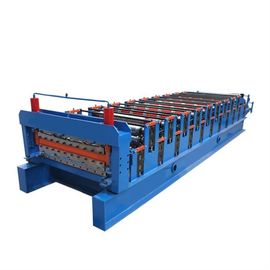 Cina Warna Tile Sheet Roll Forming Machine / Mesin Rolling CNC 380V 60HZ pemasok