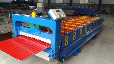 Cina 3kw Panel Aluminium Panel Roll Rolling Machine dengan pemotong molding hidrolik pemasok